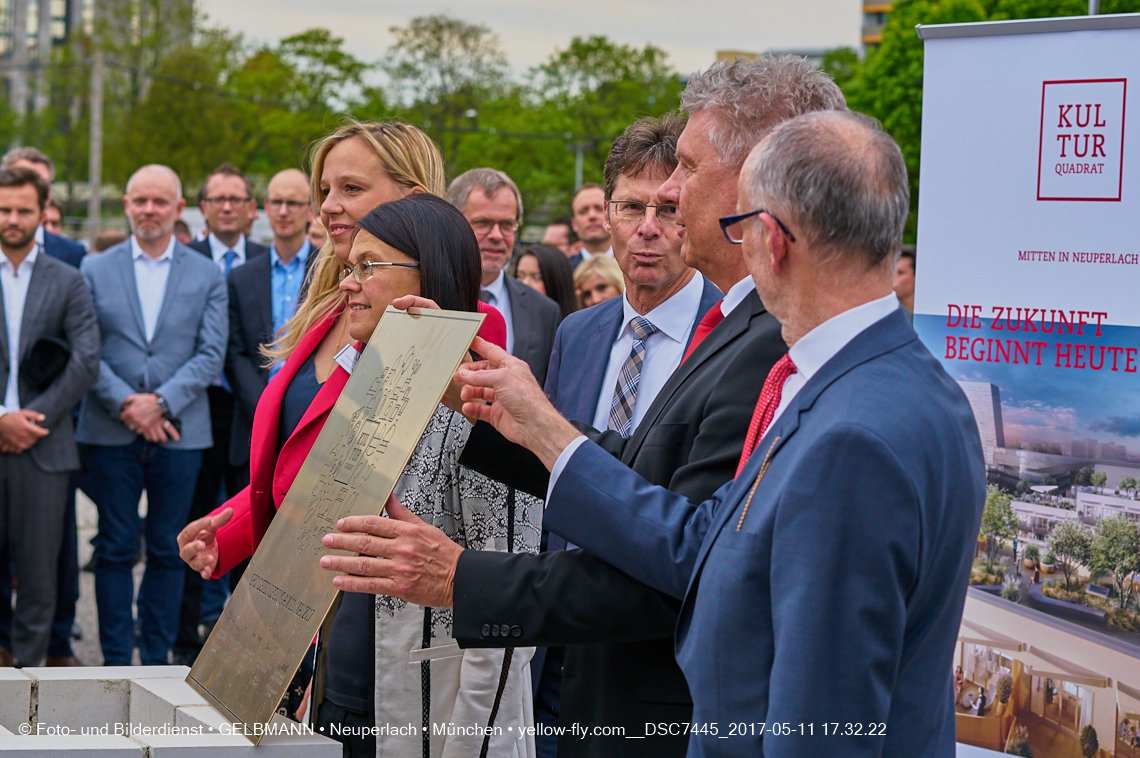 11. Mai 2017 - Grundsteinlegung für die LOGE und dem Kulturquadrat in Neuperlach